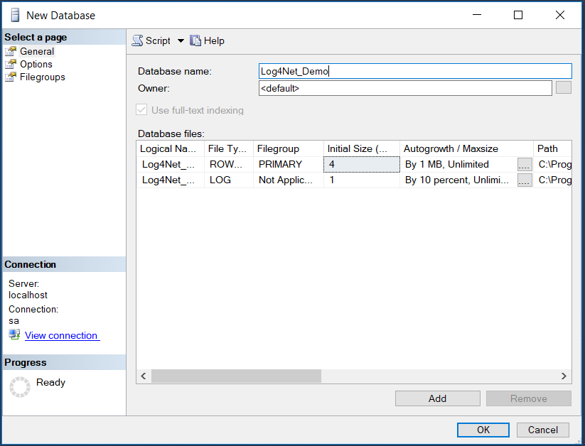 Integrating Log4Net with ASP.NET Web API2 and SQL Server